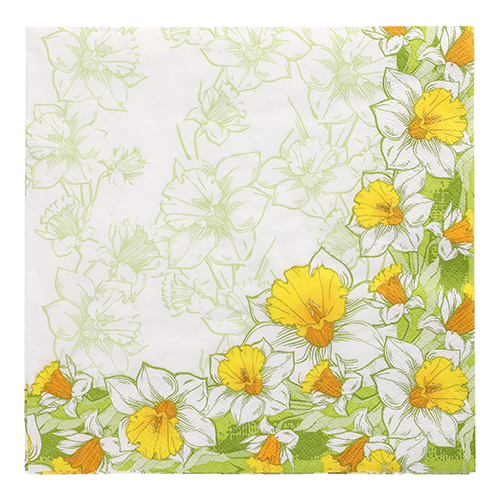 14000 Servietten, 3-lagig 1/4-Falz 40 cm x 40 cm "Narciso"