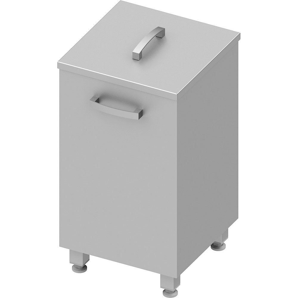 Abfallbehälter, 350x350x680 mm, verschweißt