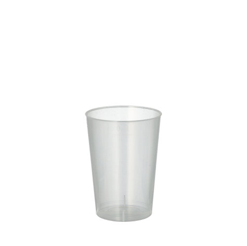 22400 Mehrweg-Trinkbecher PP 0,1 l Ø 5,2 cm · 7,4 cm transluzent unzerbrechlich