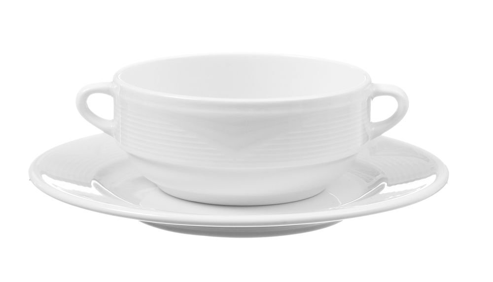 Untertasse für Suppenschale und Cappuccinobecher, HENDI, ⌀190mm