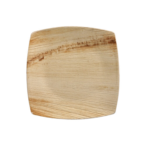 6000 Teller, Palmblatt "pure" 15 cm x 15 cm natur "QUADRATO"