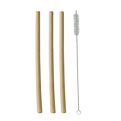 13320 Trinkhalme, Bambus "pure" 23 cm inkl. Reinigungsbürste