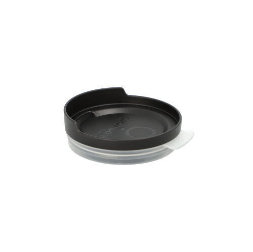 Circulware by Haval Mehrweg-Deckel für Trinkbecher PP rund Ø 8 cm · 2,5 cm schwarz inkl. Trinköffnung
