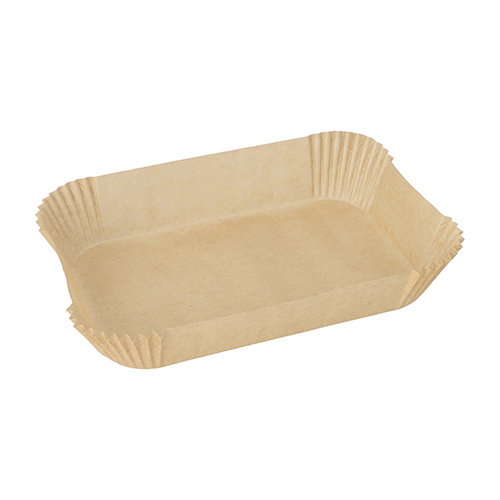 31000 Backpapiere 22 cm x 14 cm x 4,5 cm braun für Heißluftfritteusen