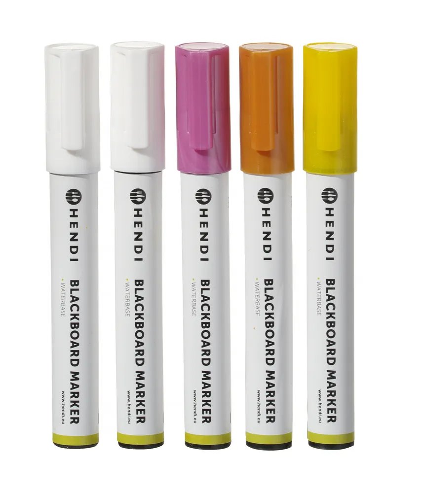Kreidemarker 6 mm, 2x weiß, 1x rosa, 1x gelb, 1x bronze, 5 Stk Kreidemarker 6 mm, 2x weiß, 1x rosa, 1x gelb, 1x bronze, 5 Stk