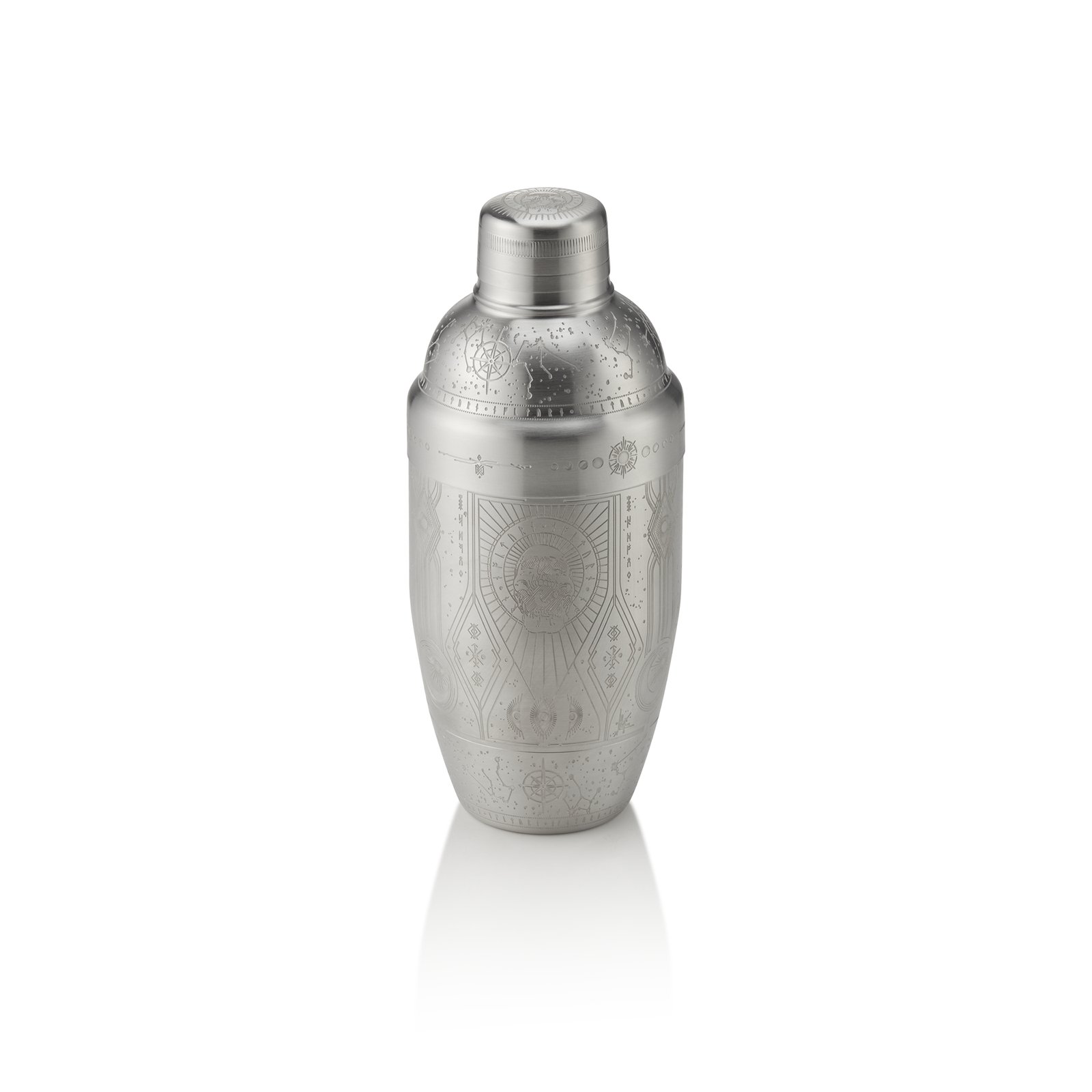 Shaker Tattoo NOCTURN, 0,5 ltr., Ø 8,5 cm, silber Shaker Tattoo NOCTURN, 0,5 ltr., Ø 8,5 cm, silber