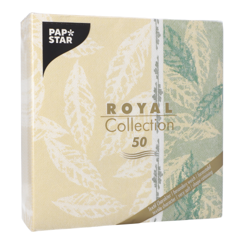 50 Servietten "ROYAL Collection" 1/4-Falz 40 cm x 40 cm grün "Autumn" 12500 Servietten "ROYAL Collection" 1/4-Falz 40 cm x 40 cm grün "Autumn"