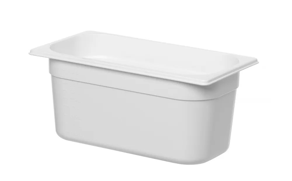 Gastronorm-Behälter 1/3, GN 1/3, 5,7L, Weiß, 325x176x(H)150mm