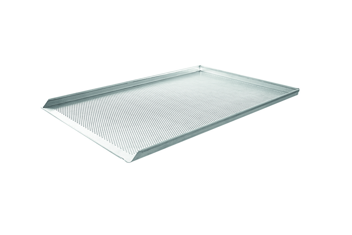 Lochblech Aluminium 600 x 400 x 20 mm 3 Seiten 90°