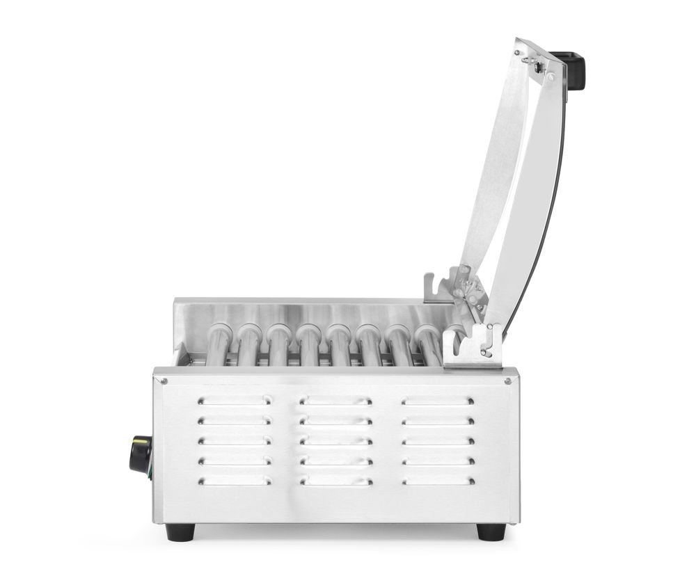 Rollengrill, 1-Zone mit Energiesparabdeckung, 9 Rollen, 230V/790W, 566x450x(H)259mm