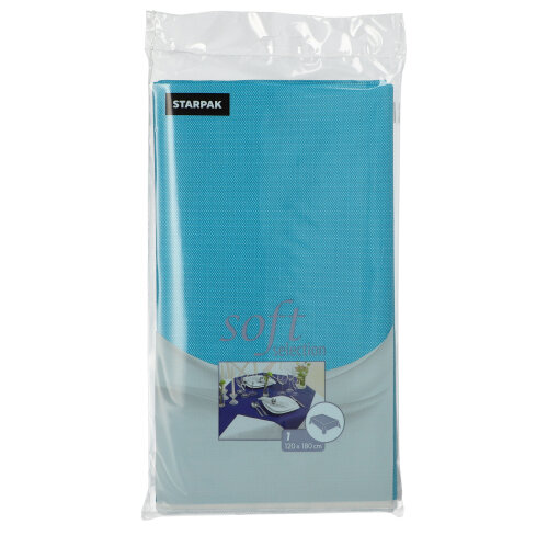 720 Tischdecke, stoffähnlich, Vlies "soft selection" 120 cm x 180 cm türkis