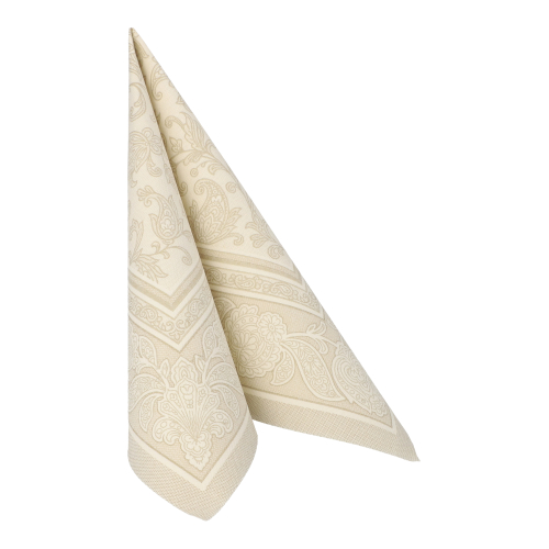 250 Servietten "ROYAL Collection" 1/4-Falz 40 cm x 40 cm champagner "Ornaments" 12000 Servietten "ROYAL Collection" 1/4-Falz 40 cm x 40 cm champagner "Ornaments"