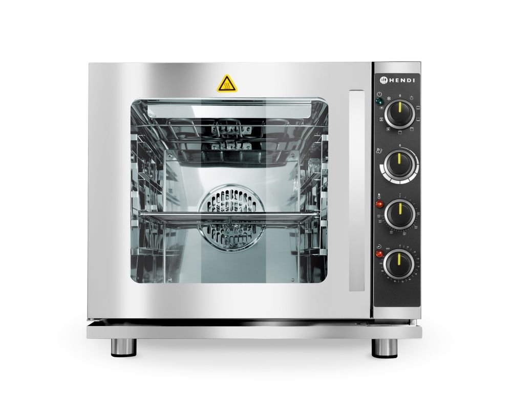 Kombidämpfer mit Grill 4x GN 2/3, HENDI, Hellgrau, 230V/3000W, 625x585x(H)590mm