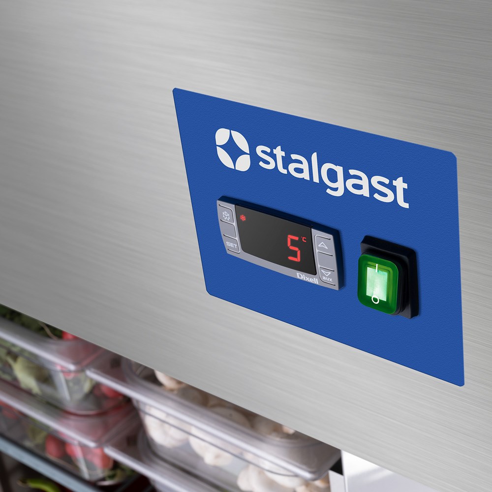 Starline Doppeltür-Kühlschrank mit Rädern, GN 2/1