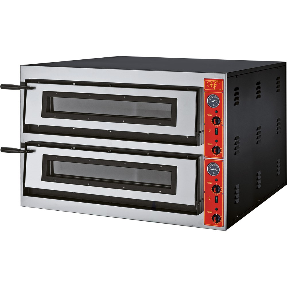 GGF Pizzaofen mit zwei Kammern für 18 Pizzen à 300 mm, 19,2 kW, 1150 x 1020 x 750 mm (BxTxH)