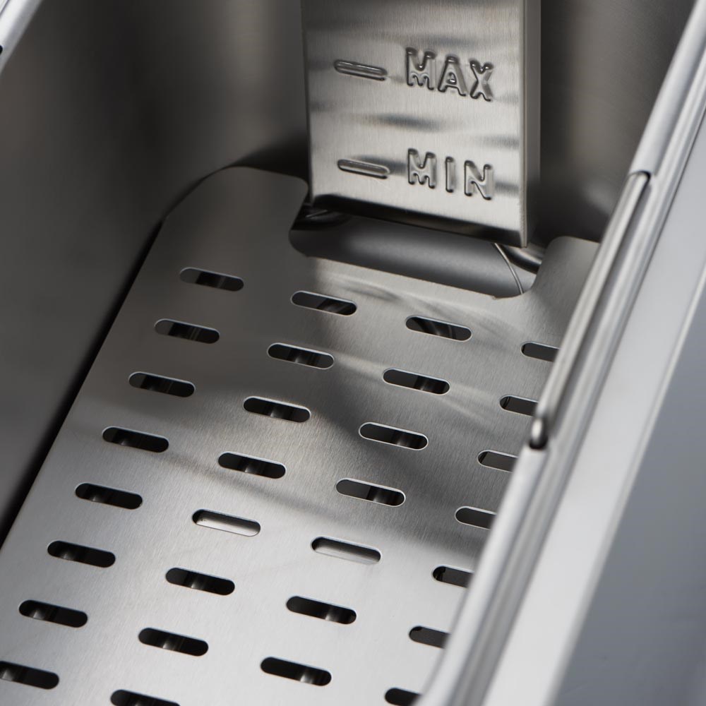 Fritteuse CATERINA, 8 Liter, 200x430x315 mm (BxTxH), 2 kW 230V