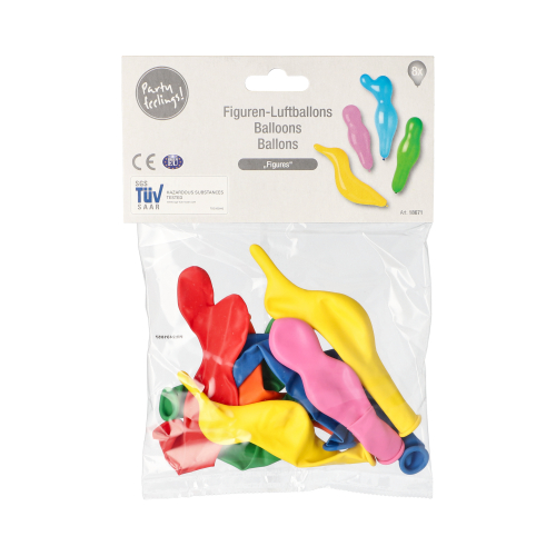 120 Luftballons farbig sortiert "Figures" 33600 Luftballons farbig sortiert "Figures"