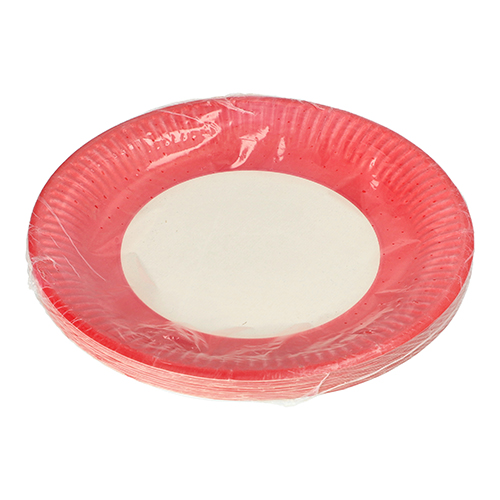 20 Teller, Pappe rund Ø 23 cm rot 20000 Teller, Pappe rund Ø 23 cm rot