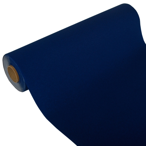 112 Tischläufer, Tissue "ROYAL Collection" 24 m x 40 cm dunkelblau