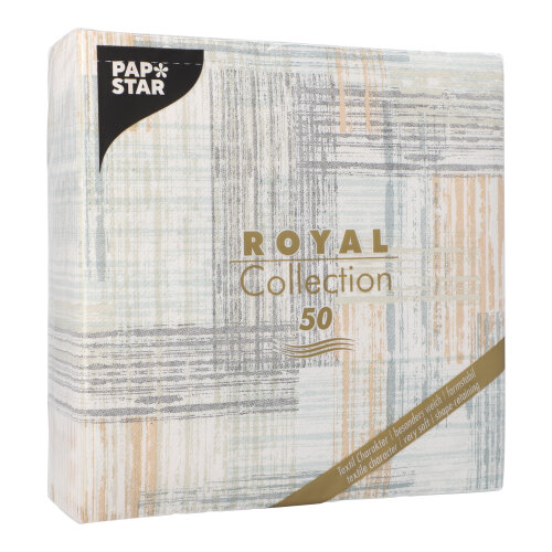 12500 Servietten "ROYAL Collection" 1/4-Falz 40 cm x 40 cm "Modern"