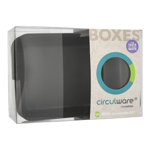 Circulware by Haval Mehrweg-Schalen Mix & Match eckig 4,7 cm x 15,6 cm x 23,4 cm schwarz Circulware by Haval Mehrweg-Schalen Mix & Match eckig 4,7 cm x 15,6 cm x 23,4 cm schwarz