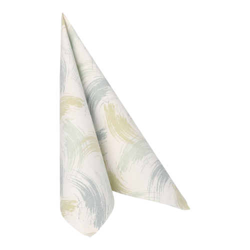 12500 Servietten "ROYAL Collection" 1/4-Falz 40 cm x 40 cm arktikblau "Brushstroke"