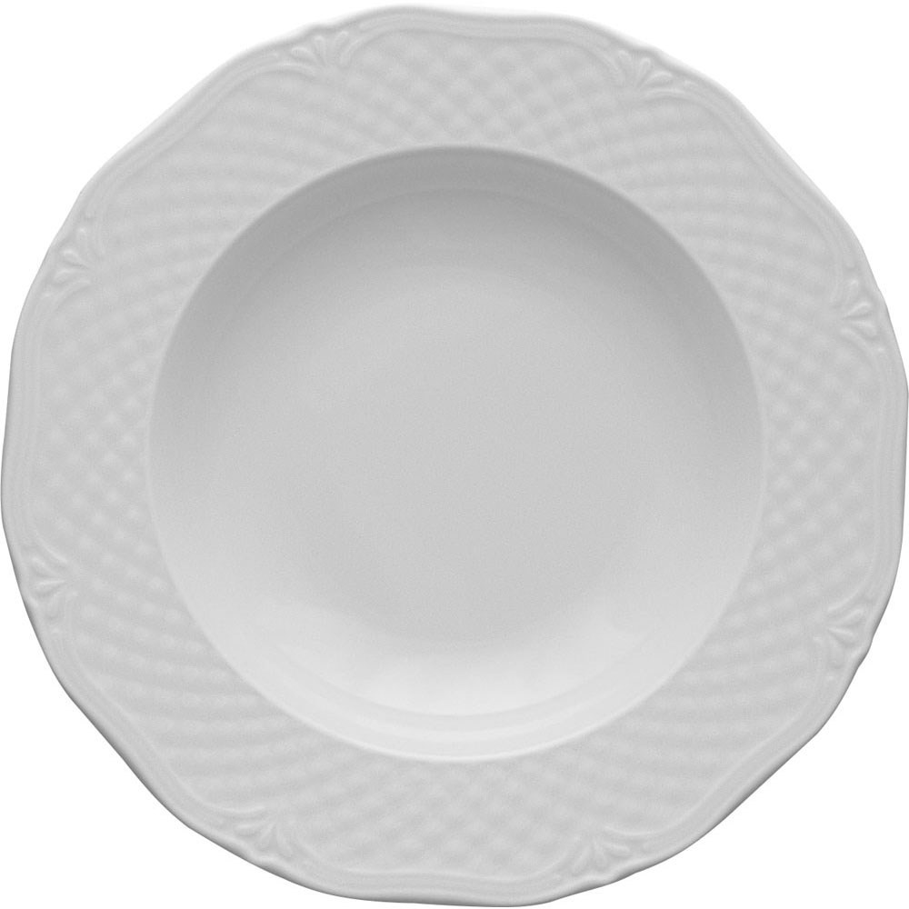 Tiefer Teller, Porzellan, weiß, Serie Aphordite, Lubiana, D. 225 mm Tiefer Teller, Porzellan, weiß, Serie Aphordite, Lubiana, D. 225 mm