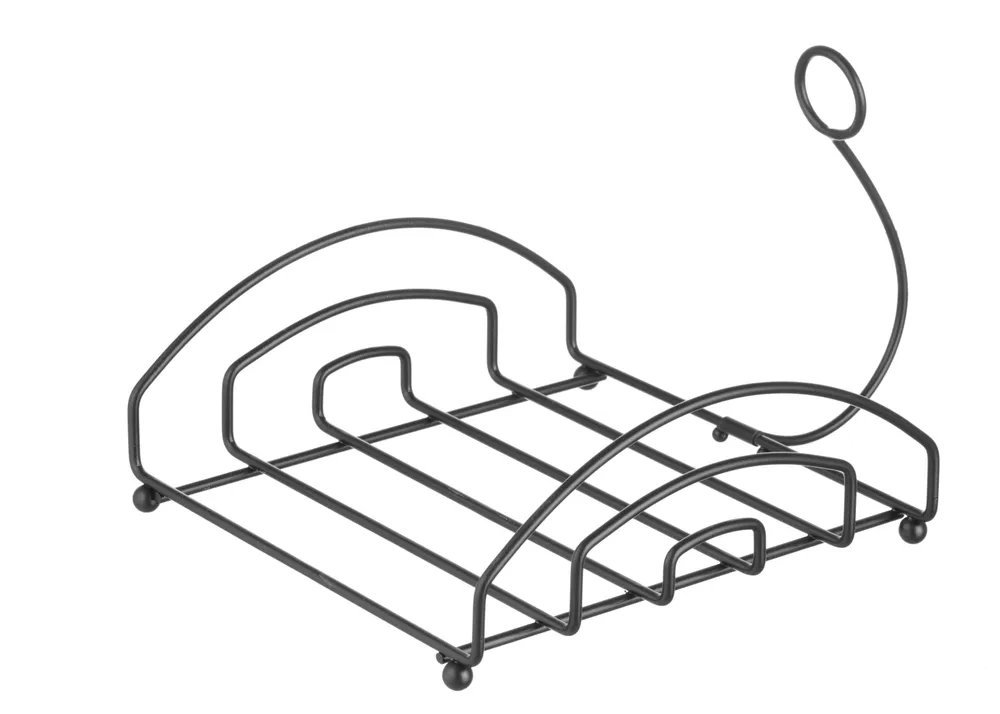 Serviettenhalter, schwarz, 205x210mm