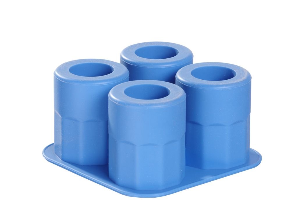 Eiswürfelform, Shotglas, BarUp, Blau, 122x122x(H)60mm