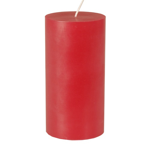 864 Stumpenkerze Ø 70 mm · 150 mm rot aus 100% Stearin, durchgefärbt