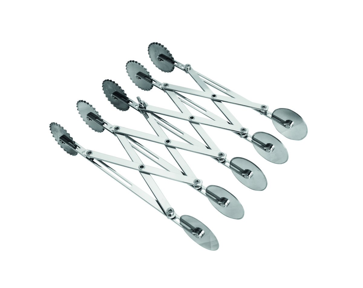 Teigschneider, doppelt 5 Rädchen