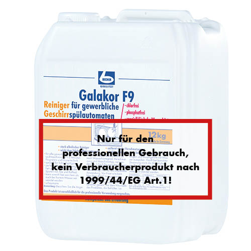 kg "Dr. Becher" Galakor F9 Geschirrreiniger 10 l kg "Dr. Becher" Galakor F9 Geschirrreiniger 10 l