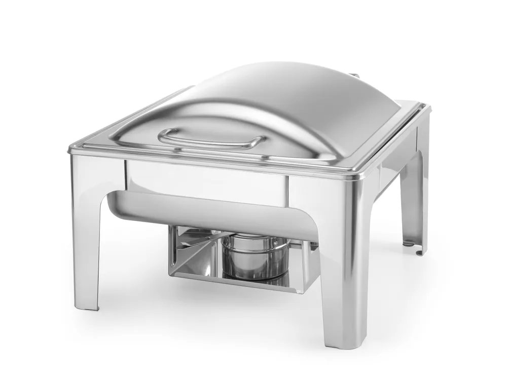 Chafing Dish GN 2/3, satiniert, Profi Line, 6L, 395x430x(H)290mm Chafing Dish GN 2/3, satiniert, Profi Line, 6L, 395x430x(H)290mm