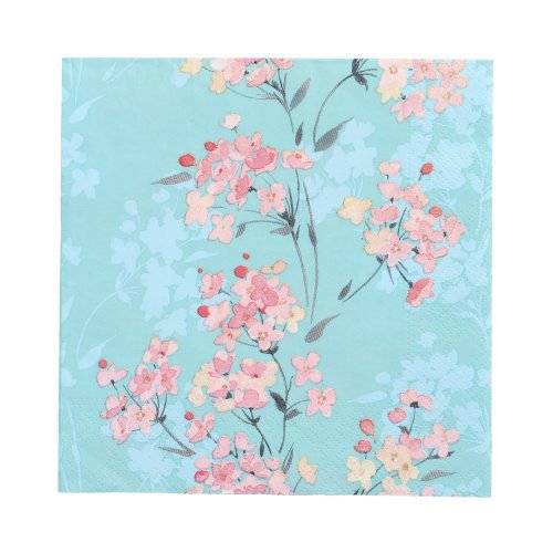 22800 Servietten, 3-lagig 1/4-Falz 33 cm x 33 cm "Flower Tendril"