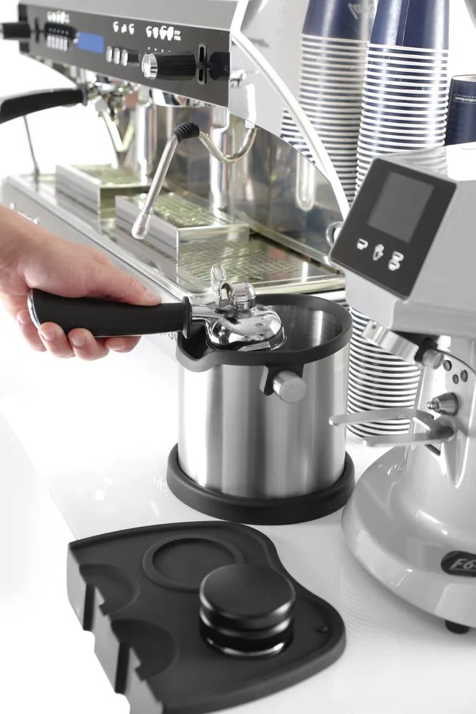 Kaffeesatz-Abklopfbehälter, 153x185x(H)165mm Kaffeesatz-Abklopfbehälter, 153x185x(H)165mm