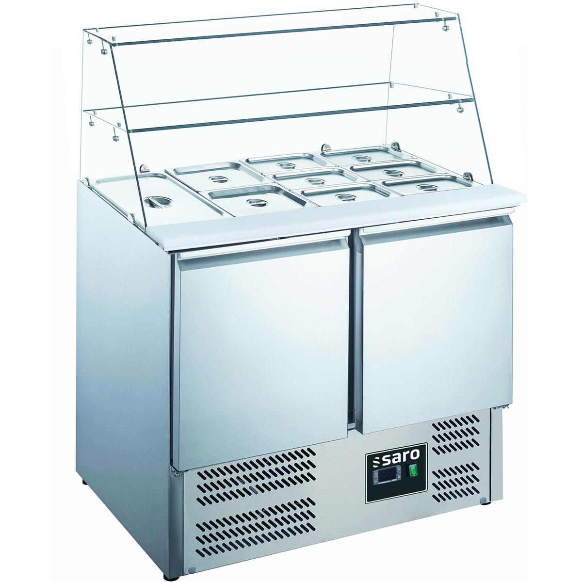 Saladette,2Türen,mitGlasaufsatz,ModellES900G Saladette,2Türen,mitGlasaufsatz,ModellES900G