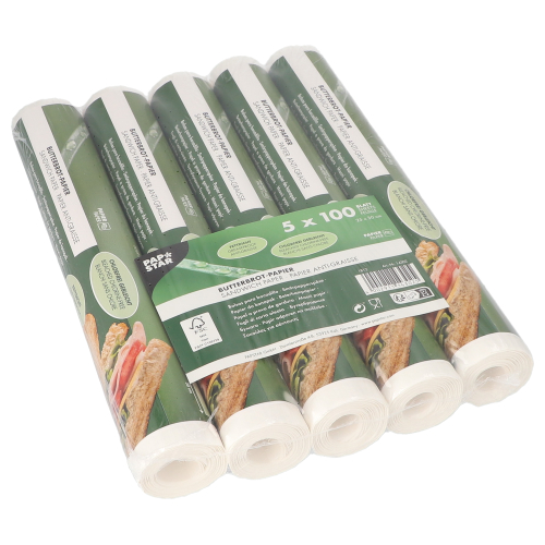 500 Blatt Butterbrotpapier 25 cm x 30 cm weiss 100000 Blatt Butterbrotpapier 25 cm x 30 cm weiss