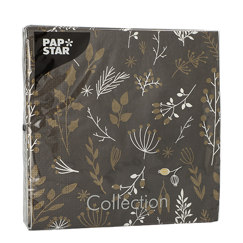 21600 Servietten, 3-lagig 1/4-Falz 33 cm x 33 cm "Vegetal Or"