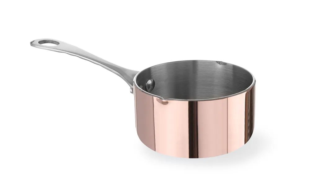 Miniatur-Kasserolle mit Ausgießer, 0,16L, ⌀75x(H)40mm