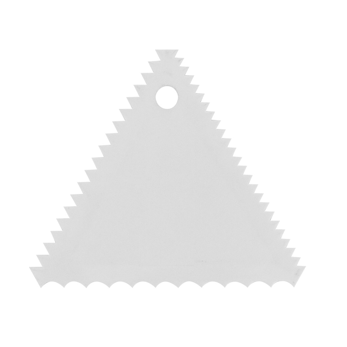 Cremeschaber mit Kamm, 105/105/105 mm Cremeschaber mit Kamm, 105/105/105 mm