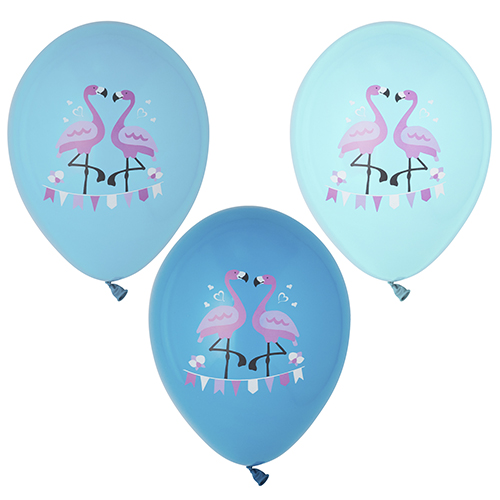 6 Luftballons Ø 29 cm farbig sortiert "Flamingo" 20160 Luftballons Ø 29 cm farbig sortiert "Flamingo"
