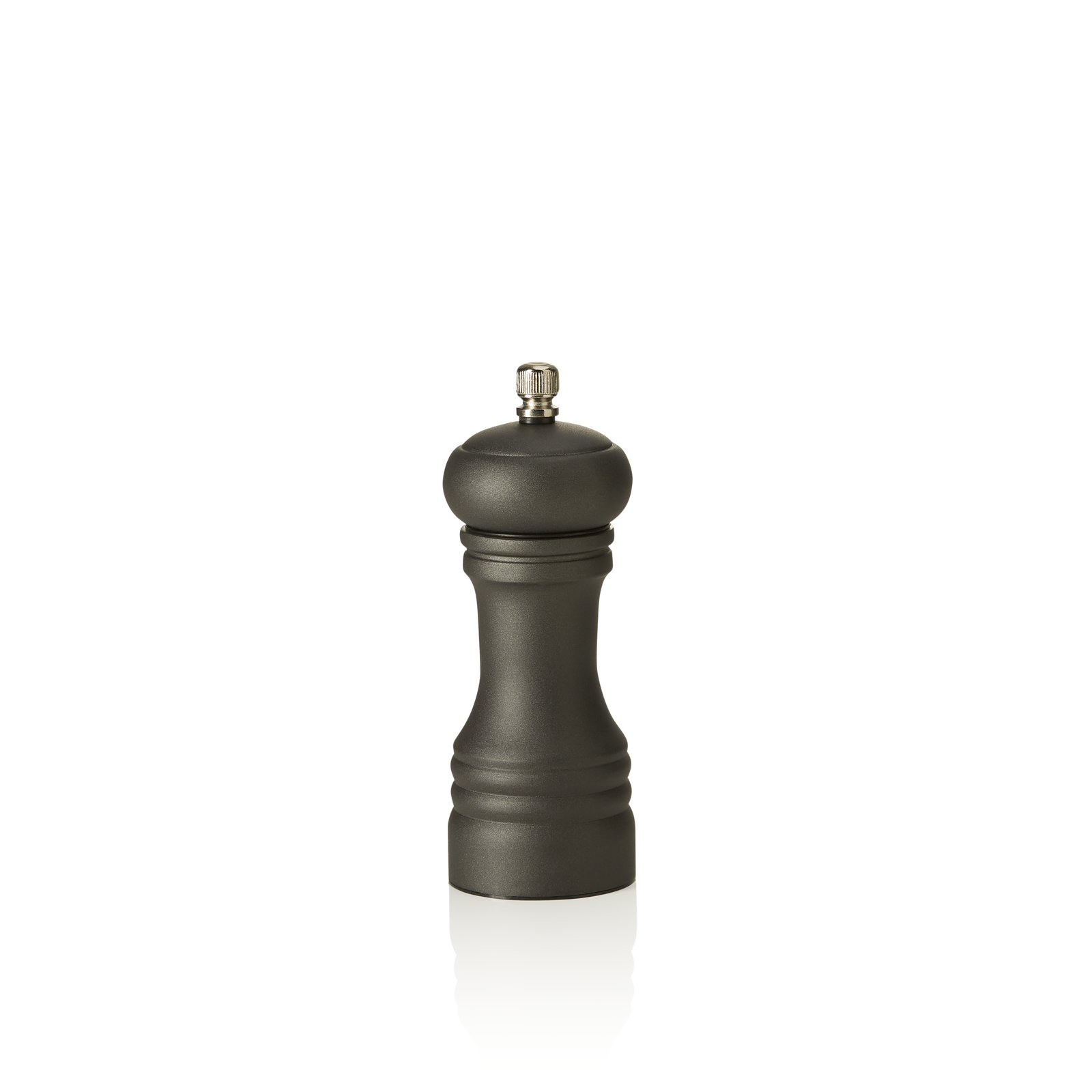 Salzmühle Metal mit Edelstahl Mahlwerk, Höhe 15 cm, Edelstahl