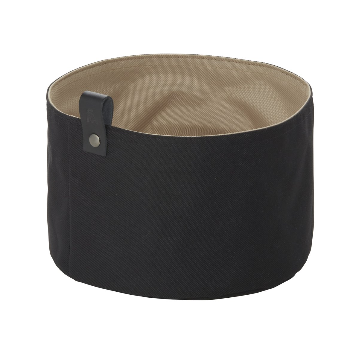 Brottasche FLIP TETRON, Ø 20 cm, Höhe 13 cm, light grey/light khaki, Tetron