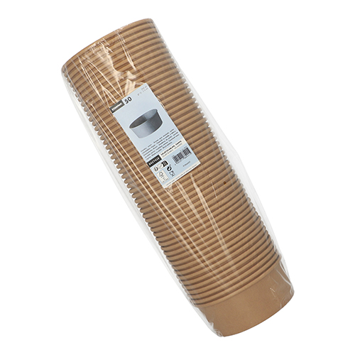 3000 Salatschalen, Pappe rund 750 ml Ø 15 cm · 6 cm braun