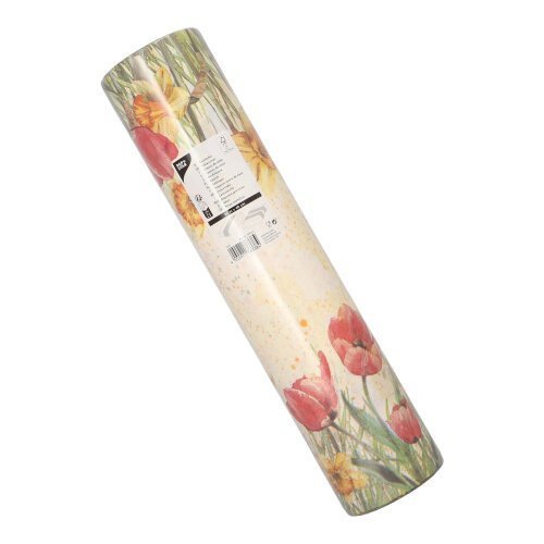 180 Tischläufer, stoffähnlich, Airlaid 24 m x 40 cm "Tulips & Daffodils"