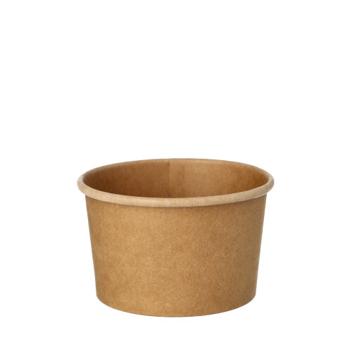 7000 Suppenbecher, Pappe rund 230 ml Ø 9,8 cm · 6 cm braun