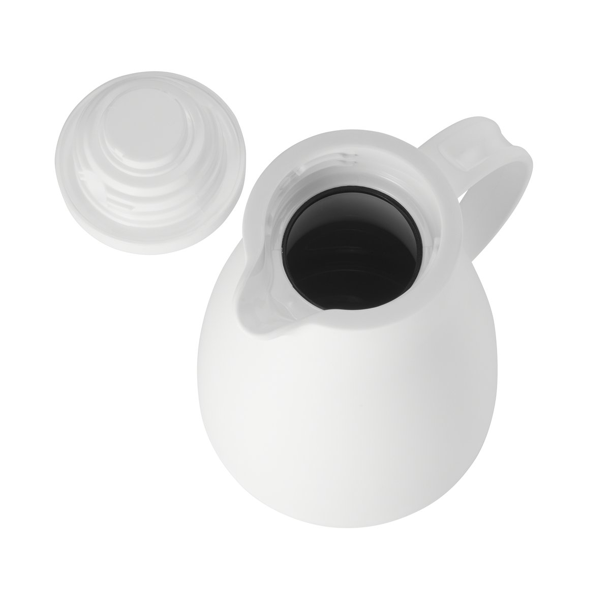 Isolierkanne, 0,7 ltr., Ø 12,5 cm, Höhe 19,5 cm, weiß, Polypropylen Isolierkanne, 0,7 ltr., Ø 12,5 cm, Höhe 19,5 cm, weiß, Polypropylen