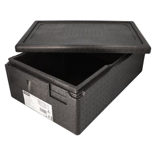 30 Isolier-Transportbehälter, EPP 60 cm x 40 cm x 23 cm schwarz "Gastro-Norm 1/1"