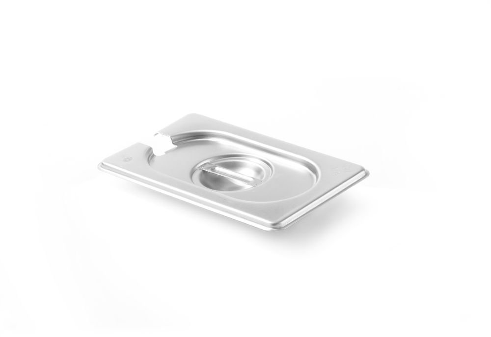 Gastronorm-Deckel mit Löffelaussparung, HENDI, Kitchen Line, GN 1/9, 176x108mm
