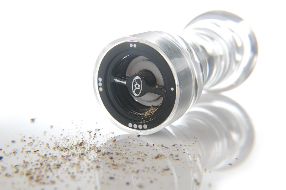 Pfeffermühle - transparent, HENDI, Pfeffermühle, Transparent, ⌀63x(H)180mm